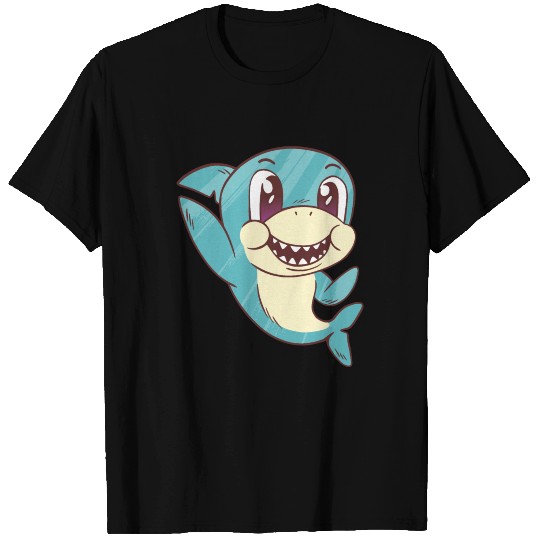 Waving baby shark T Shirts
