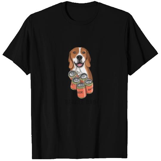 Bulldog BEAGLE DAD BEER T Shirts