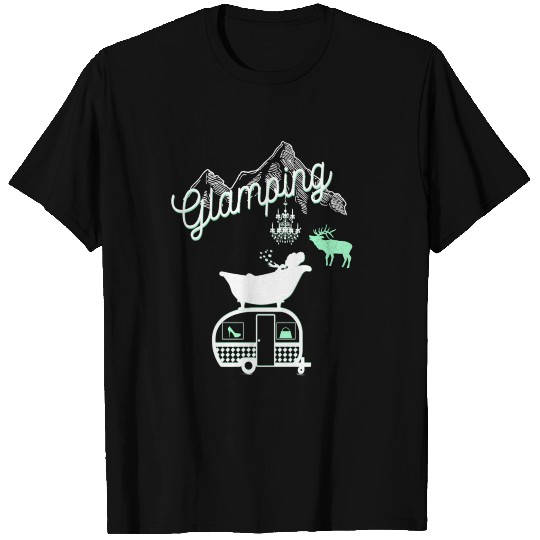 GLAMPING CAMPING T Shirts