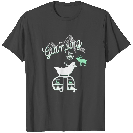 GLAMPING CAMPING T Shirts