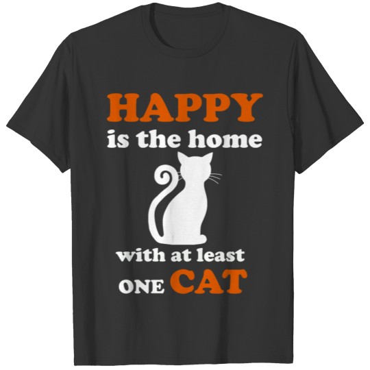 Happy Cat Day orange T Shirts