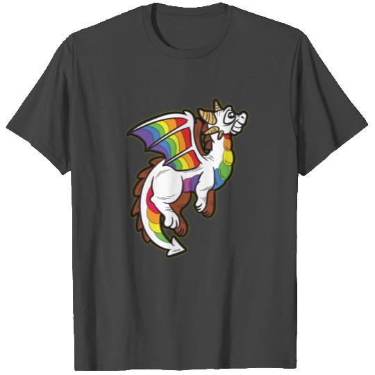 PASTEL COLOR DRAGON Rainbow Flag Gay Lesbian Right T Shirts