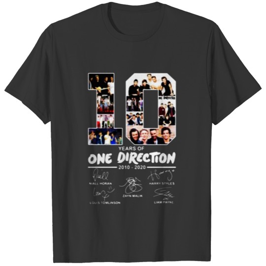 10 years of one direction 2010 2020 T Shirts