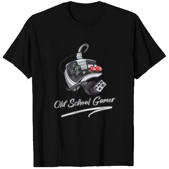 Old School Retro Gamer, Abstract NES controller T Shirts