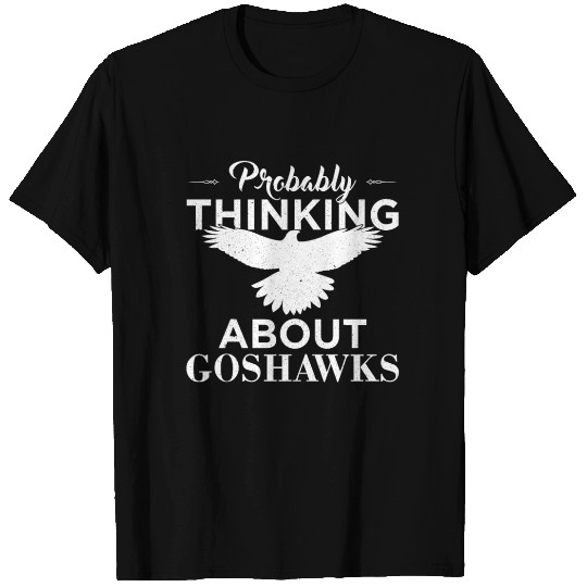 Funny Falconry Thinking About Goshawks print T Shirts
