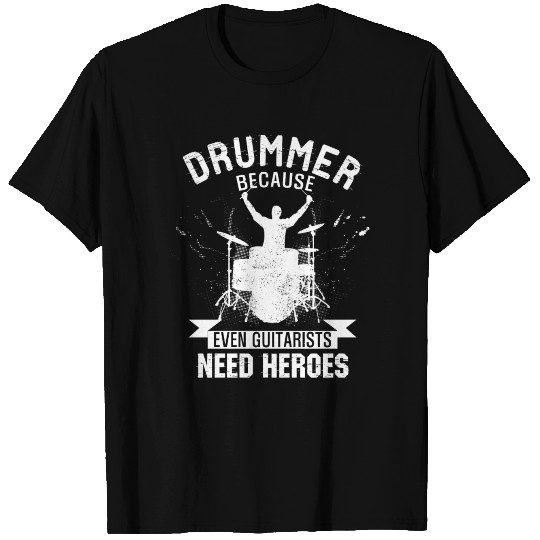 Drummer Guitar Hero Drum Beat Band Music T Shirts