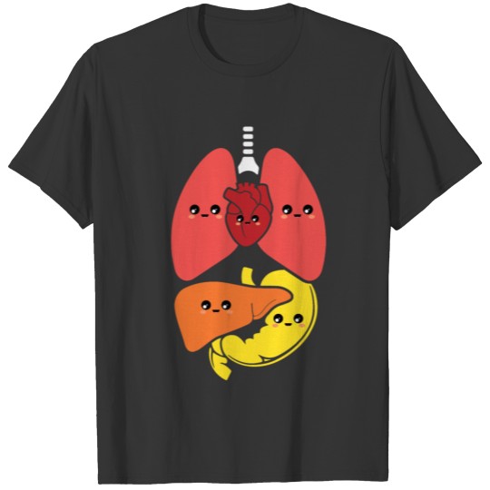 Cute Human Anatomy Body Parts Organs Gift T-shirt