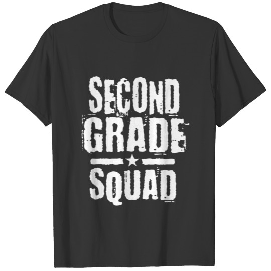 2nd Second Grade Squad Teacher Back To School T Shirts