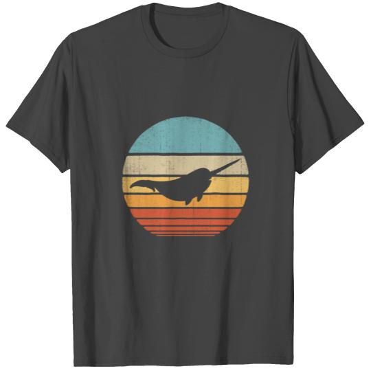 Narwhal Retro Vintage 60S 70S Men Womens Whale T Shirts