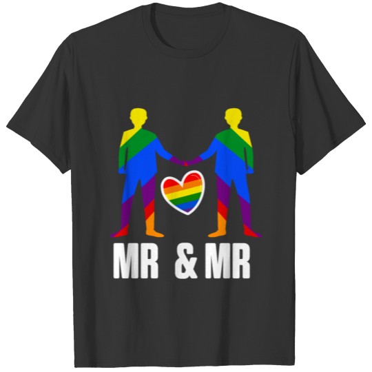 LGBT Pride Gay Bachelor Party Mr and Mr T-shirt