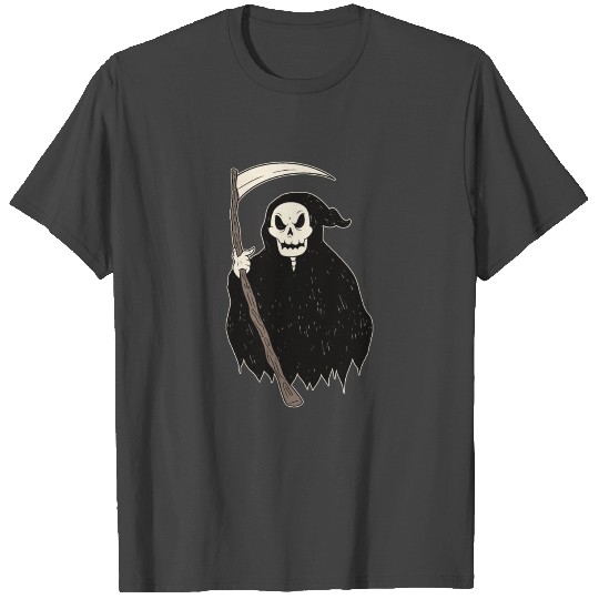 Grim Reaper Halloween And Death Design T Shirts