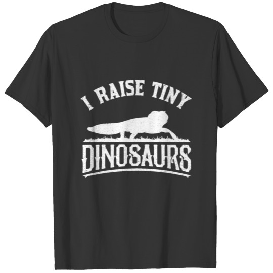 I Raise Tiny Dinosaur Vintage Retro Leopard Gecko T-shirt