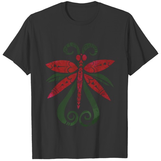 Red Dragonfly Love T Shirts