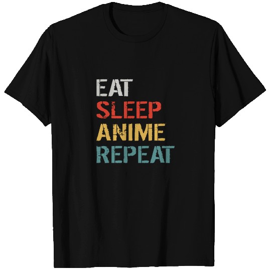 Eat Sleep Anime Repeat T Shirts