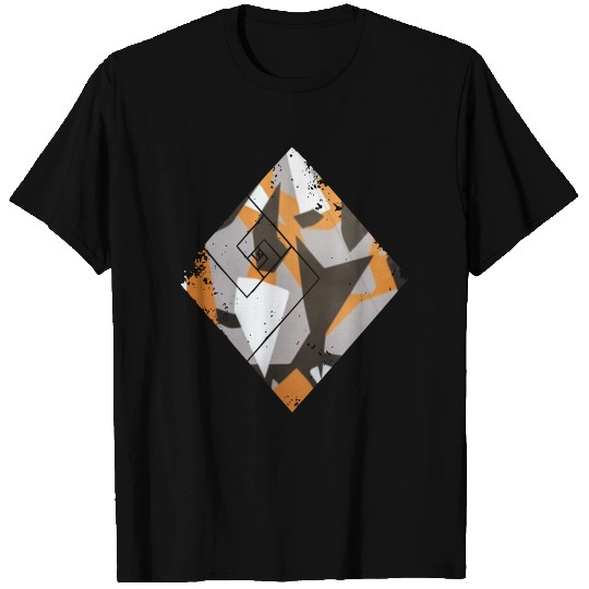 Square camouflage pattern T Shirts
