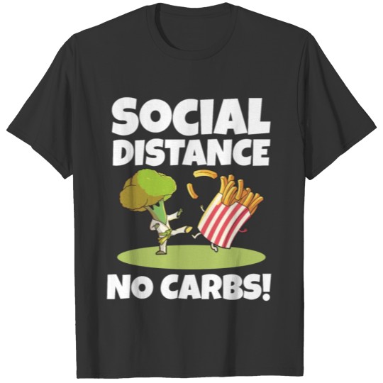 funny keto diet ketogenic social distance ketosis T-shirt