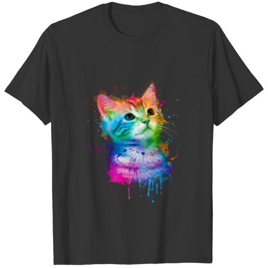 Splashed Kitty T-shirt