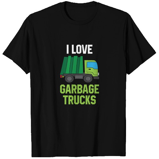 I Love Garbage Trucks T Shirts