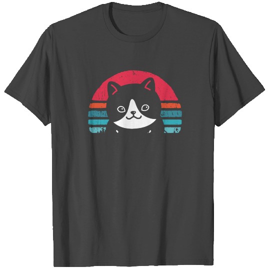 Retro Cat Vintage funny Cat Mom Dad T Shirts
