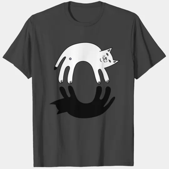 Ying Yang Cat. Cat content T Shirts