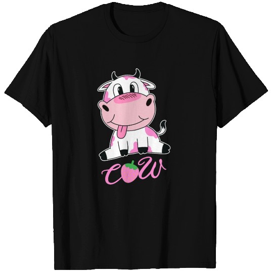Strawberry cow gift T Shirts