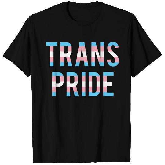 Transgender Pride Flag Text T Shirts