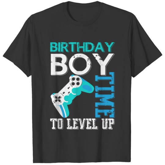 Gamer Birthday Boy Video Game Gaming Level Up T-shirt