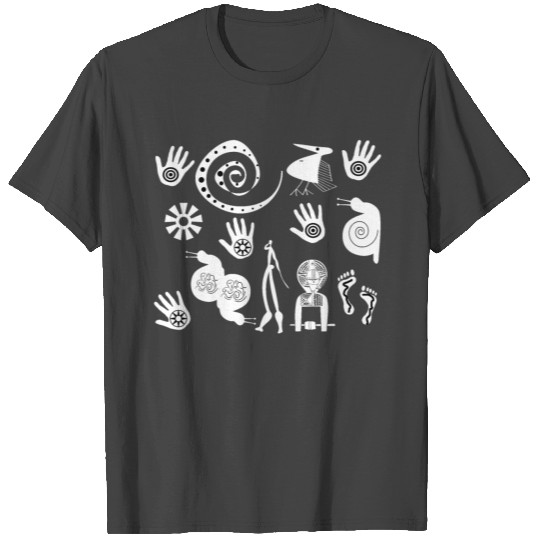 African abstract modern tribal art T Shirts