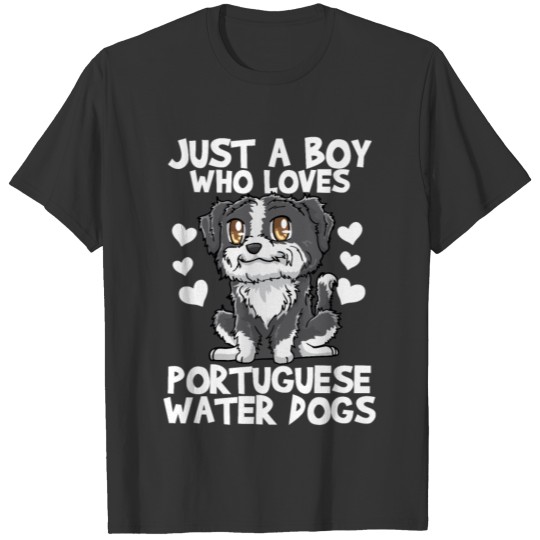 Kawaii Portuguese Water Dog Love T-shirt
