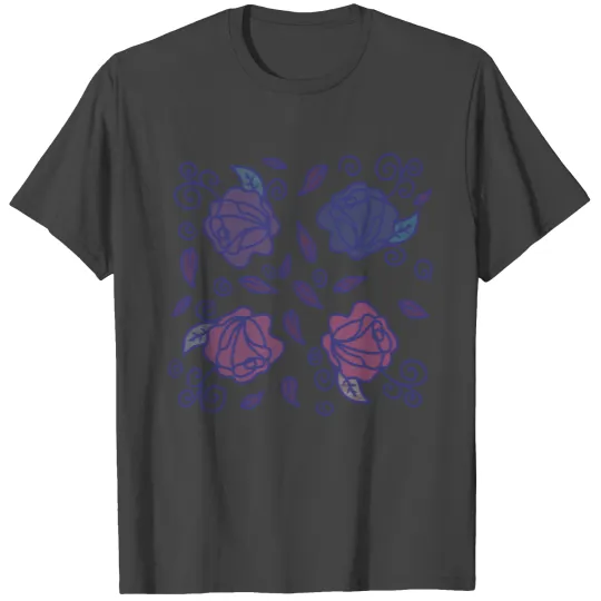 Stained Glass Roses T Shirts