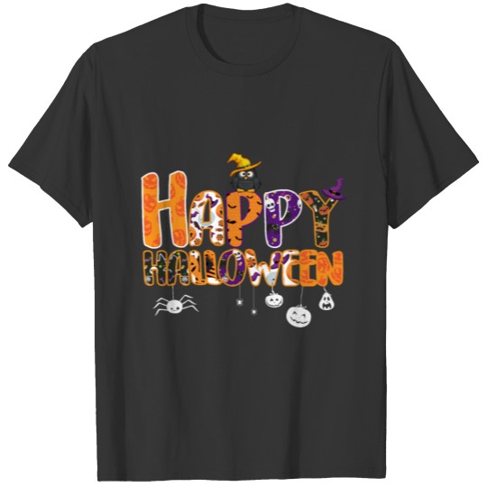 Happy Halloween Costume Cute Pumpkin Witch Horror T Shirts
