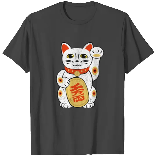 Japan Lucky Cat Japanese Maneki Neko Good Luck Cha T Shirts