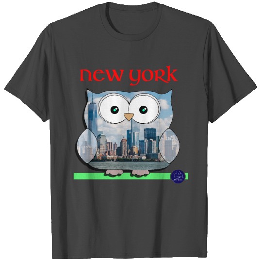 NEW YORK Souvenir Owl Manhattan Tourist Unique T Shirts