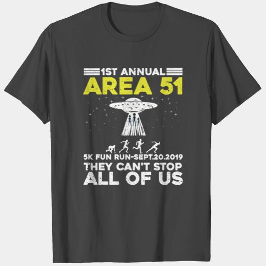 1st Annual Area 51 5k Fun Run Sept 20.2019 T Shirts