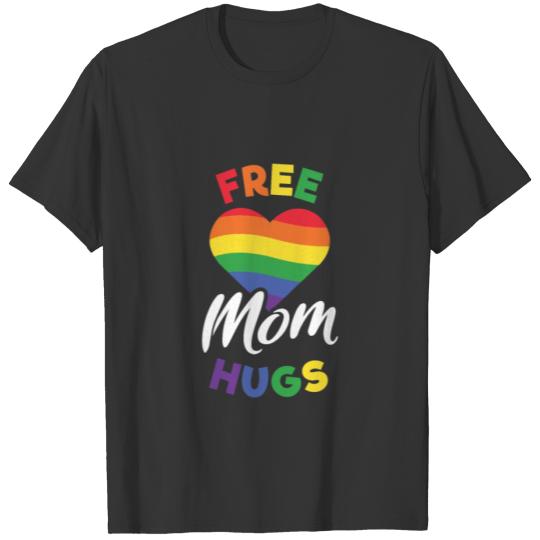 Free Mom Hugs LGBT Gay Pride Love Bisexual Love T-shirt