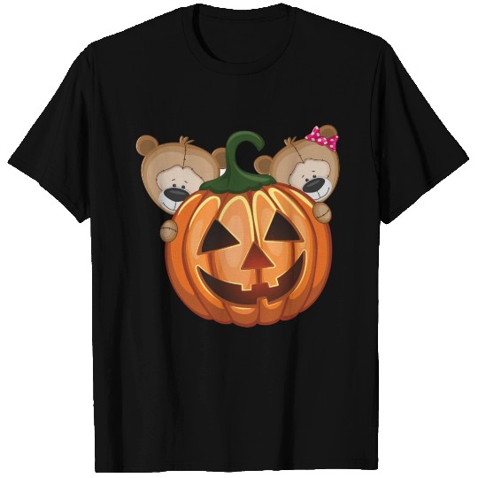 Teddy Bear Jack-o-Lantern T Shirts
