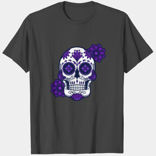 El Dia de Los Muertos Day of the Dead Purple T Shirts