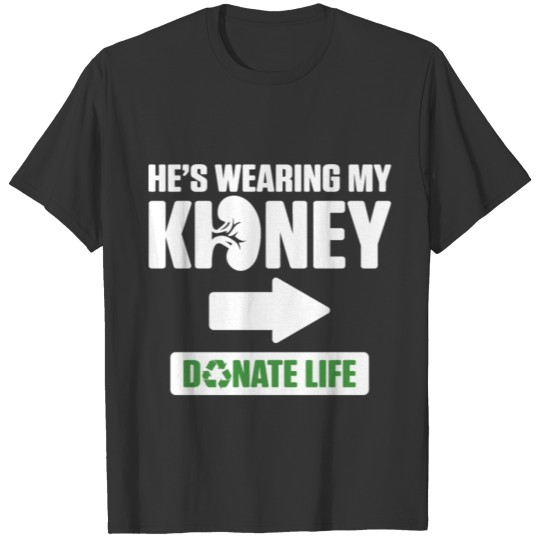 Kidney Transplant Donor Wearing Surgery Recovery T-shirt