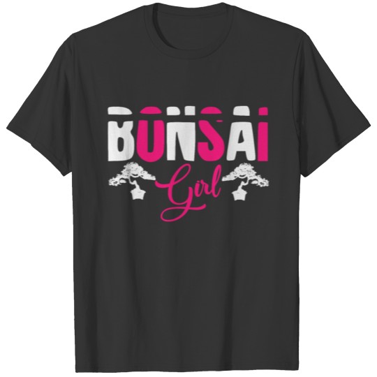 Bonsai Girl | Tree Japan Zen Japanese Trees Girls T-shirt