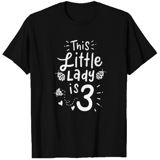 3rd Birthday Ladybug Bug Three Years Old T Shirts