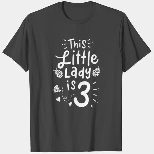 3rd Birthday Ladybug Bug Three Years Old T Shirts