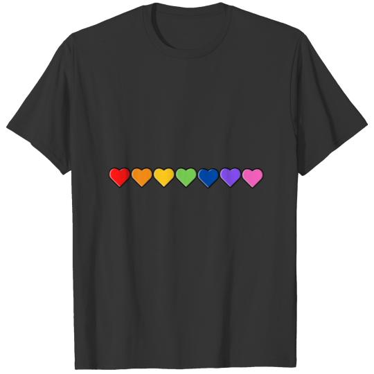 Rainbow Heart T-Shirt design T-shirt
