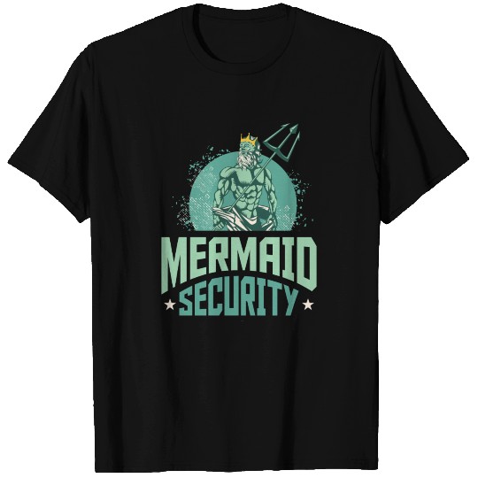 Mermaid Security Security Mermaids Poseidon T Shirts