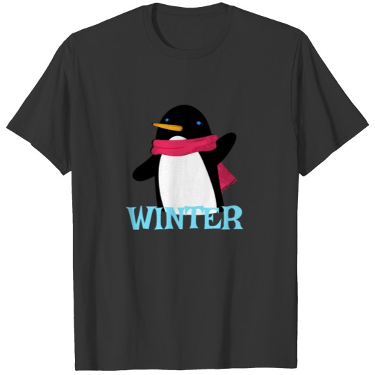Pinguin in winter T-shirt