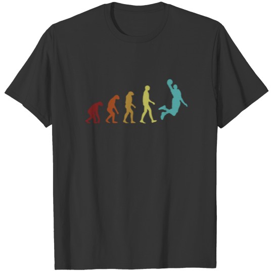 Basketball Evolution Retro Basketball Player T-shirt