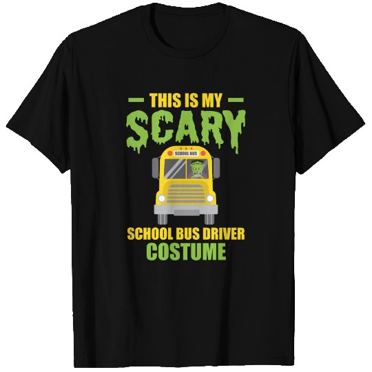 Halloween Scary School Bus Driver Costume Gift T Shirts