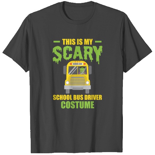 Halloween Scary School Bus Driver Costume Gift T Shirts