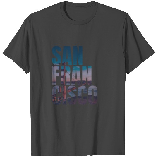 San Francisco Golden Gate Bridge USA California T Shirts