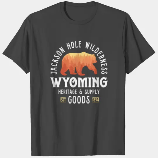 Jackson Hole Bear T Shirts Men Women Wyoming
