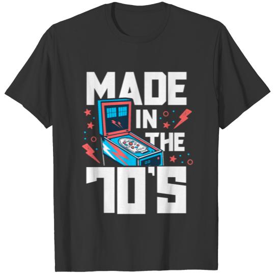 Made In The 70s Pinball T Shirts For Men Retro